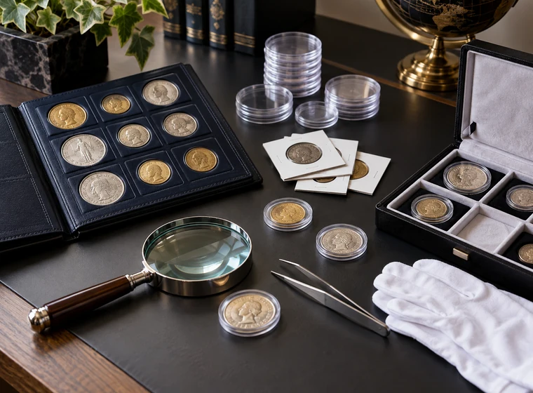 Illustration : Coffrets numismatiques